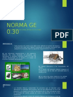 Norma GE 0.30 Art 6 Al 12 y Norma GE 0.40 Cap II