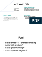 Ford Web Site: Cleaner Manufacturing Recycling