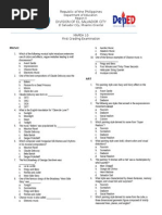 q1 Exam For Mapeh 10