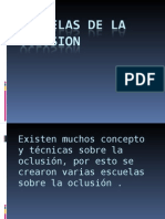 Principales escuelas de oclusión y sus conceptos funcionales