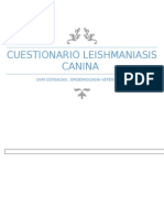 LEISHMANIASIS CUESTIONARIO