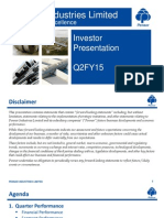 Pennar Industries Q2fy15 Investor Presentation