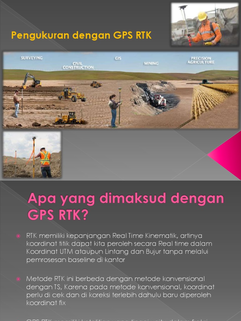 Pengukuran Akurat dengan GPS RTK | PDF | Teknologi & Rekayasa