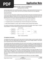 When to Us a Line or Load Reactor