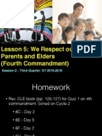 Third Quarter Lesson 6 4th Commandment -Session 2 WebQuest and Discussion 4th and Filial Piety