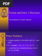 Fermat and Euler Theorems