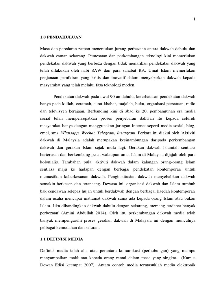 Perkembangan Media Dakwah Di Malaysia Pdf