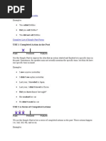 USE 1 Completed Action in The Past: Irregular Verbs