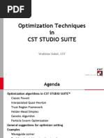 Optimization Using CST Tool Box