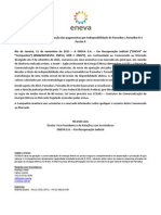 Comunicado Ao Mercado Sobre Aneel Determina Recontabiliza??o Dos Pagamentos Por Indisponibilidade de Parna?ba I, Parna?ba III e Pec?m II