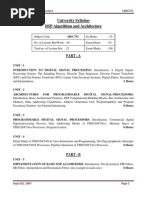 Ece-Vii-dsp Algorithms & Architecture (10ec751) - Notes