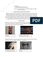 single camera formats part 1