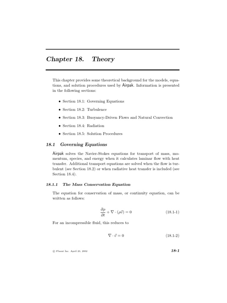 CFD Theory Ansys Fluent | PDF | Turbulence | Heat Transfer