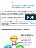 Magneto Hydrodynamics Generator