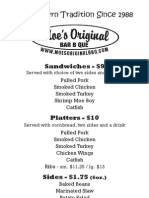 MoesOriginalBBQ Menu