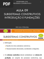 Aula 09 - Subsistemas Construtivos