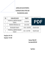 Jadwal Kegiatan Peserta