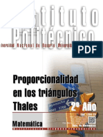1204-15 MATEMATICA Proporcionalidad en Los Triángulos - Thales