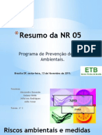 Slide Da Apresentação de NR 9 - Seg. Trabalho