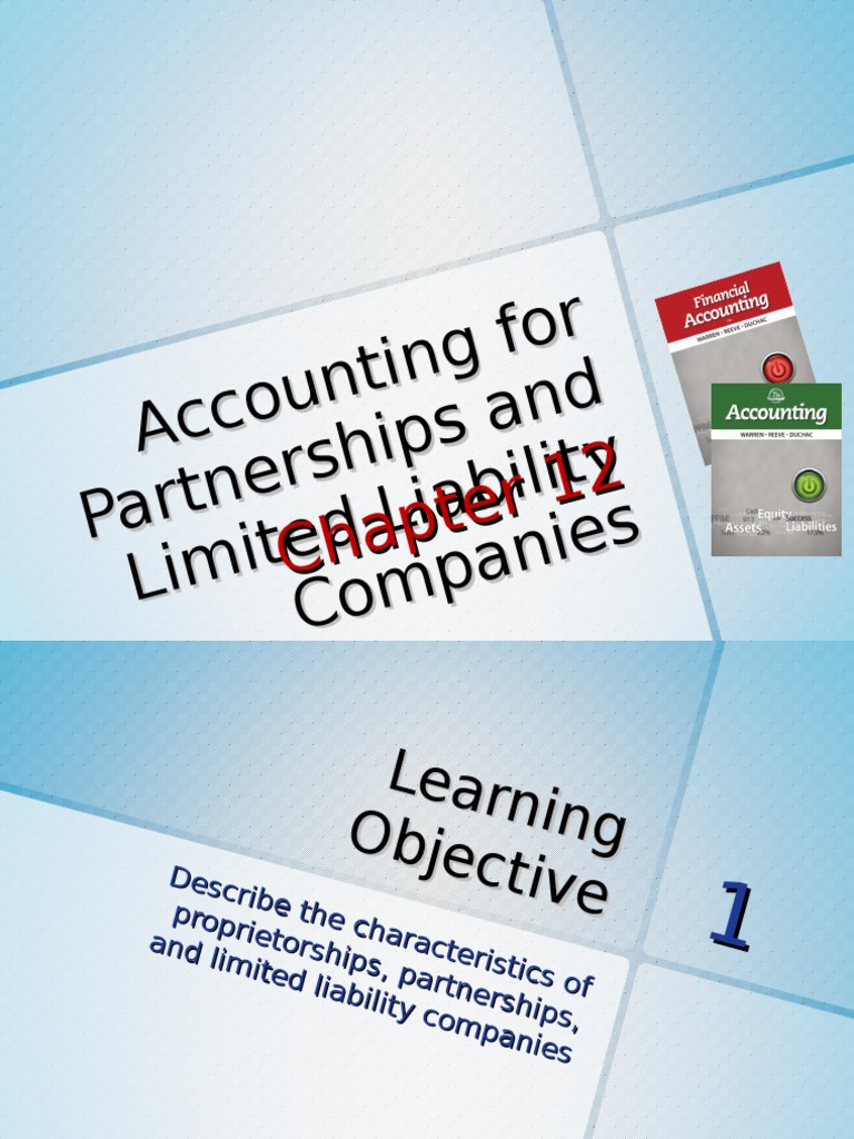 Accounting for Partnerships and LLCs | PDF | Partnership | Equity (Finance)