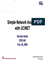 Simple Network Analysis With UCINET