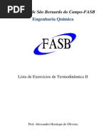 Lista de Exercícios de Td II