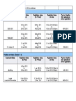 ABRSM Exams 2015 Deadlines