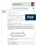 Velocidad de Propagación Del Sonido en Un Gas