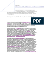 La Inteligencia Segun Howard Gardner