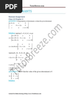 4.determinants Assignment Solutions