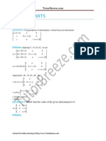 4.determinants Assignment Solutions