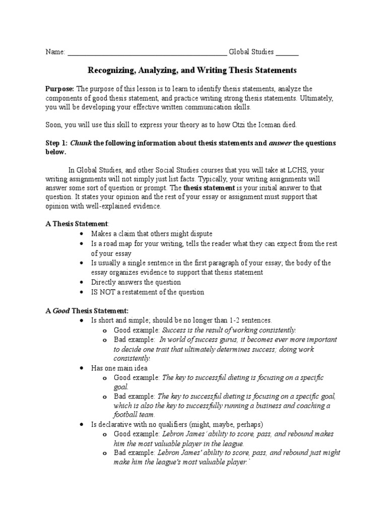 Thesis statement question picture