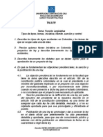 TALLER Función Legislativa- Leyes