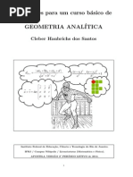 Anotacoes Para Um Curso Basico de GEOMETRIA ANALITICA Versao 2014 02