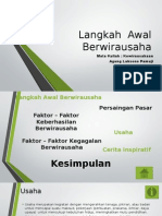 Langkah Awal Berwirausaha