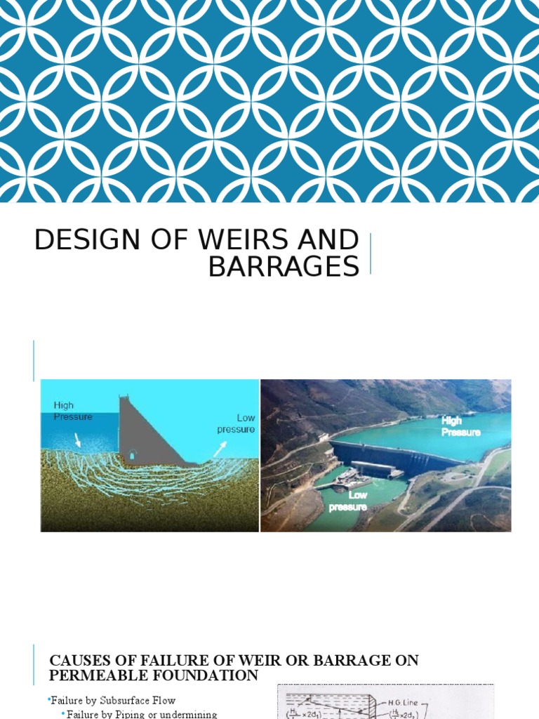 Design of Weirs and Barrages PDF Soil Mechanics Chemical Engineering
