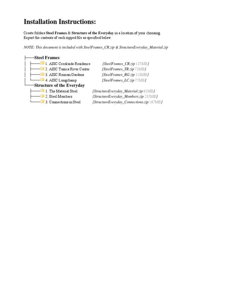 Steel Frames & Structure Installation Guide | PDF