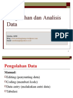 Pengolahan Dan Analisis Data
