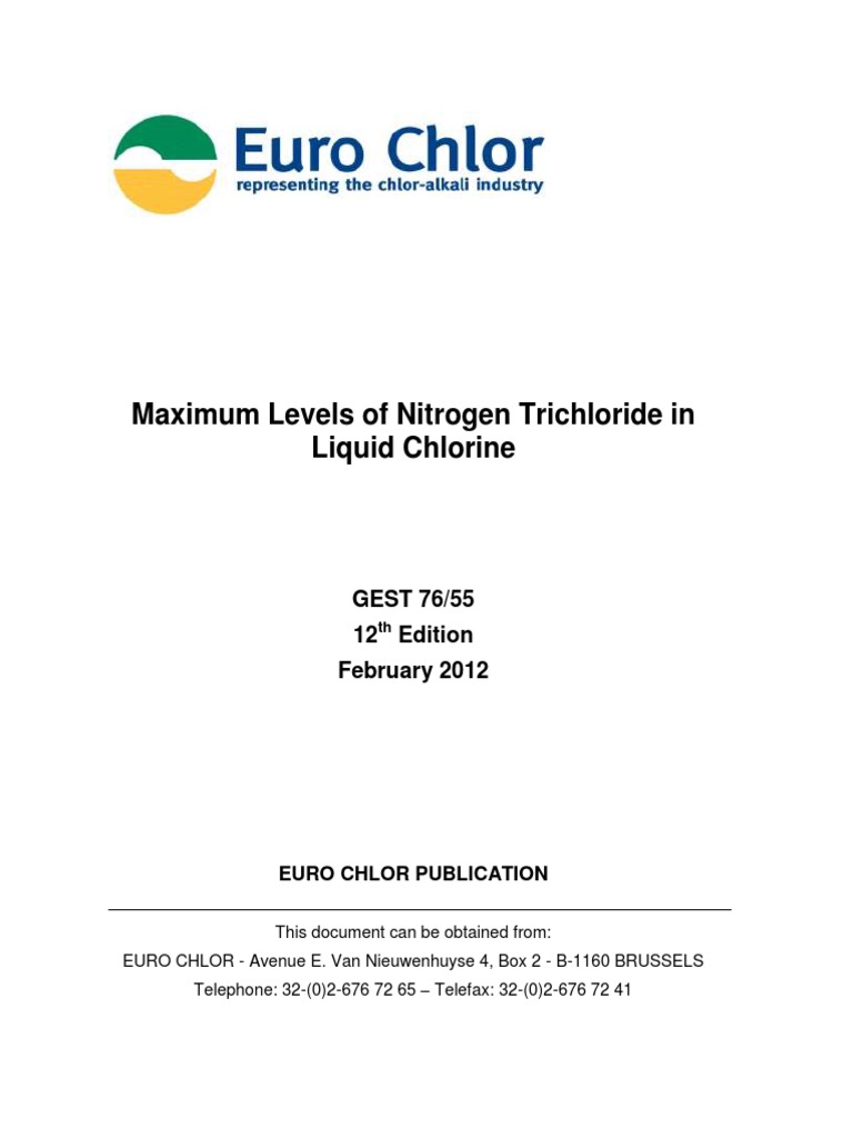 WHAT IS THE FORMULA FOR NITROGEN TRICHLORIDE intelligence overview