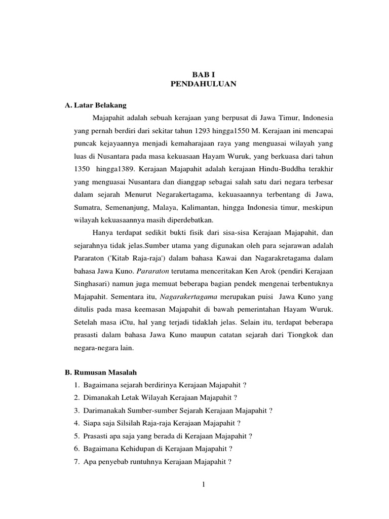 Makalah Kerajaan Majapahit