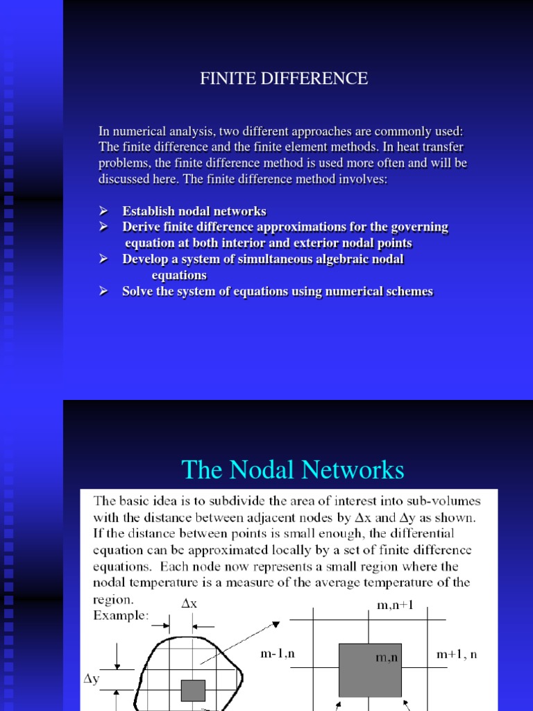 Finite Difference Method in Heat Transfer | PDF