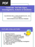 10 Steps of Outbreak Investigation | PDF | Epidemiology | Relative Risk