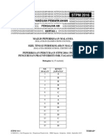 Panduan Pemarkahan Percubaan STPM 2016 Penggal 1 SMK Tagasan Semporna Sabah