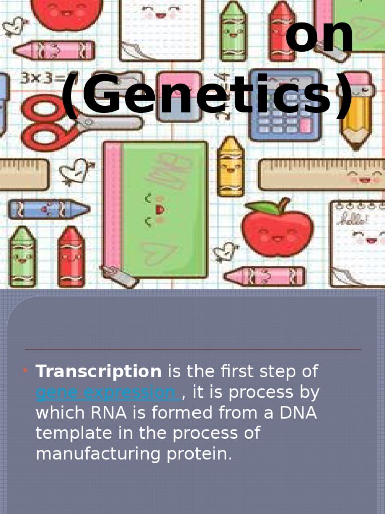 Understanding Gene Transcription Process | PDF | Directionality ...