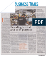 Brand Purpose - Business Times 7 Nov 2015 - Joseph Baladi