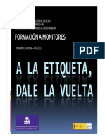 Formación de Formadores Sobre El Reglamento UE 1169/2011 de Información Alimentaria Al Consumidor