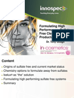 Formulating High Performance, Sulfate-Free Cleansing Products
