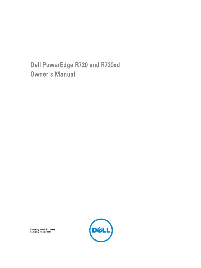 Poweredge-R720 Owner's Manual En-Us | PDF | Power Supply | Bios
