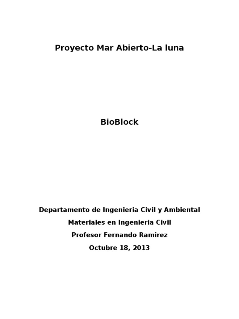 Ventajas del BioBlock en Construcción | PDF | Absorción (Química ...