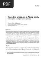 Narodno Predanje o Ajvaz-Dedi, Historijsko - Komparativi Pristup